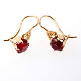 Серьга золото 583, общий вес - 1.04 г, чистый вес - 0.807 г