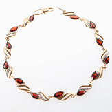 Браслет золото 585, общий вес - 6.29 г, чистый вес - 4.729 г, 19 см