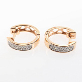 Серьга золото 585, общий вес - 1.49 г, чистый вес - 1.21 г