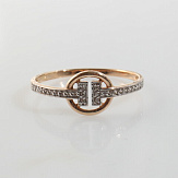 Кольцо золото 585, общий вес - 1.61 г, чистый вес - 1.23 г