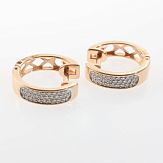 Серьга золото 585, общий вес - 1.53 г, чистый вес - 1.25 г