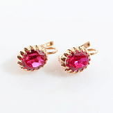 Серьга золото 583, общий вес - 3 г, чистый вес - 2.313 г