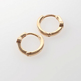 Серьга золото 585, общий вес - 1.15 г, чистый вес - 1.128 г