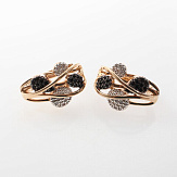 Серьга золото 585, общий вес - 2.88 г, чистый вес - 2.25 г