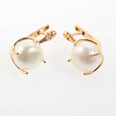 Серьга золото 585, общий вес - 2.94 г, чистый вес - 1.96 г