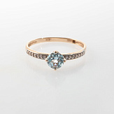 Кольцо золото 585, общий вес - 1.28 г, чистый вес - 1.023 г