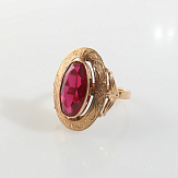 Кольцо золото 583, общий вес - 6.44 г, чистый вес - 4.998 г