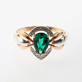 Кольцо золото 585, общий вес - 3.42 г, чистый вес - 2.757 г