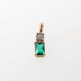 Подвеска золото 585, общий вес - 0.7 г, чистый вес - 0.57 г