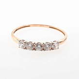 Кольцо золото 585, общий вес - 1.07 г, чистый вес - 0.82 г