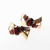 Серьга золото 585, общий вес - 2.4 г, чистый вес - 1.142 г