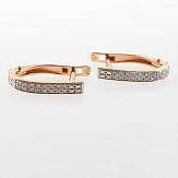 Серьга золото 585, общий вес - 0.96 г, чистый вес - 0.942 г