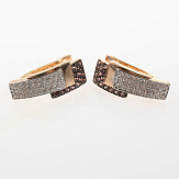 Серьга золото 585, общий вес - 1.71 г, чистый вес - 1.21 г