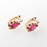 Серьга золото 585, общий вес - 1.3 г, чистый вес - 1.153 г