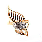 Кольцо золото 585, общий вес - 4.18 г, чистый вес - 3.99 г