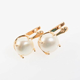 Серьга золото 585, общий вес - 2.94 г, чистый вес - 1.96 г