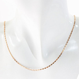 Цепь золото 585, общий вес - 3.754 г, чистый вес - 3.754 г, 46 см