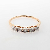 Кольцо золото 585, общий вес - 2.335 г, чистый вес - 2.33 г