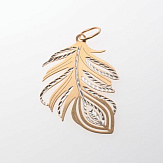 Подвеска золото 585, общий вес - 1.54 г, чистый вес - 1.54 г