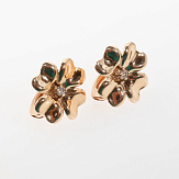 Серьга золото 585, общий вес - 1.31 г, чистый вес - 1.298 г