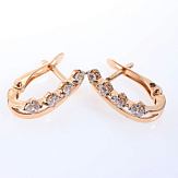 Серьга золото 585, общий вес - 1.165 г, чистый вес - 0.965 г