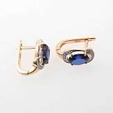 Серьга золото 585, общий вес - 1.34 г, чистый вес - 1.055 г