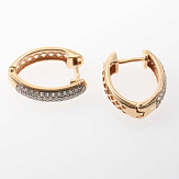 Серьга золото 585, общий вес - 2.6 г, чистый вес - 2.25 г