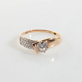 Кольцо золото 585, общий вес - 1.72 г, чистый вес - 1.222 г