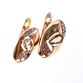 Серьга золото 585, общий вес - 1.02 г, чистый вес - 0.783 г