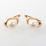 Серьга золото 585, общий вес - 2.33 г, чистый вес - 1.63 г