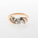 Кольцо золото 585, общий вес - 2.17 г, чистый вес - 2.143 г