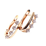 Серьга золото 585, общий вес - 1.13 г, чистый вес - 0.93 г