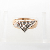 Кольцо золото 585, общий вес - 1.8 г, чистый вес - 1.72 г